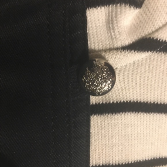 Blue and white striped ralph Lauren button top - Picture 4 of 5